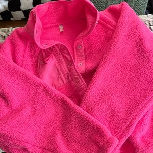 NWT FP Movement Hit the Slopes Tropical Pink Fleece Jacket